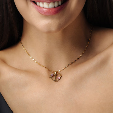 Gold Necklace for a woman - Feminine Initial Necklace - Woman Necklace - Letter Necklace Necklace Gold / A Brother & Sisters